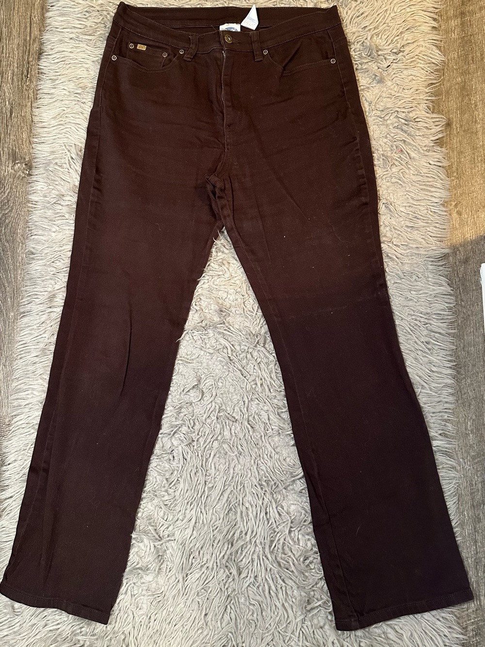 DG2 by Diane Gilman Brown Jeans Women’s Size 12 Classic Stretch cocoa